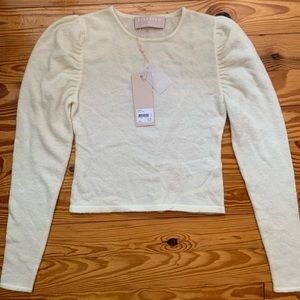 NWT Keepsake The Label XS Ivory What If Knit Top